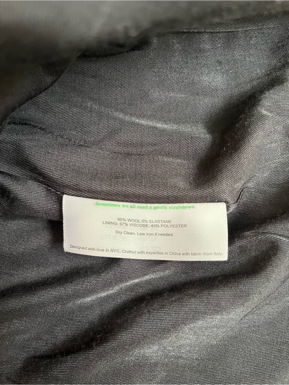 M.M Lafleur charcoal gray single button blazer wool stretch office career sz 10 - Picture 7 of 8